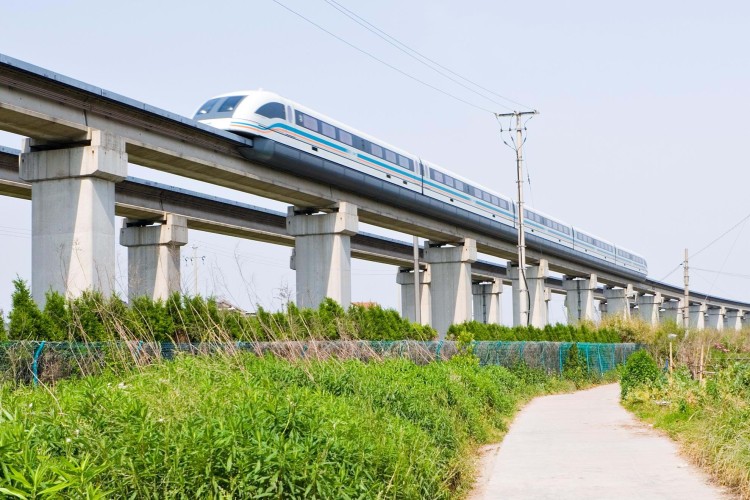 High speed maglev train in China