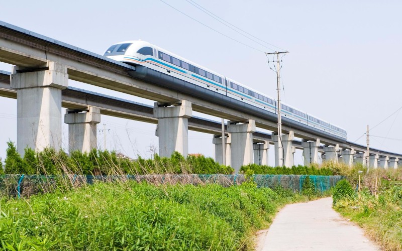 High speed maglev train in China