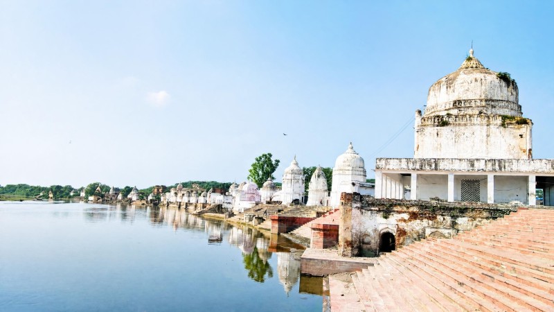 Bateshwar temples next to the river