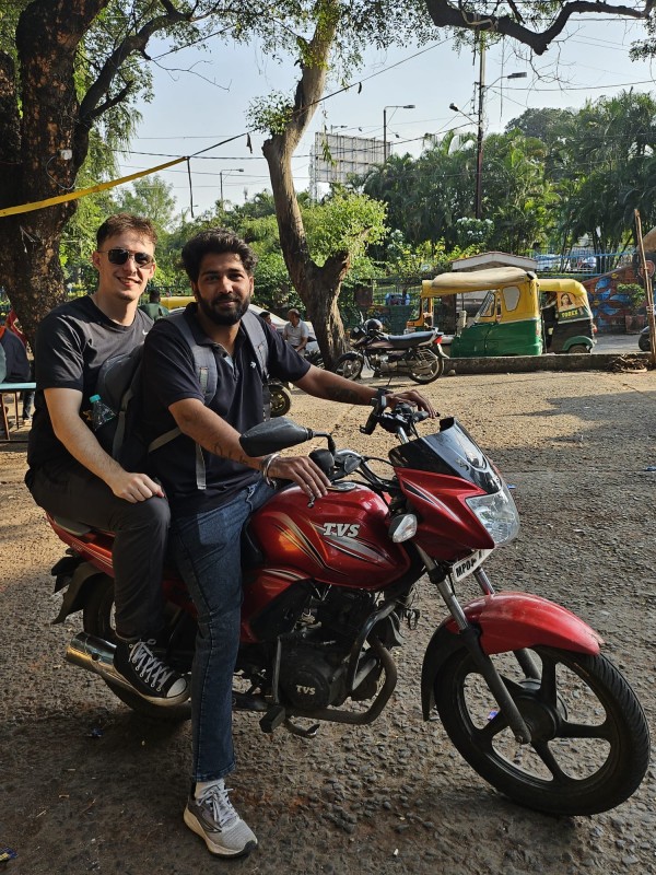 Bhopal motorbike ride with Deepesh