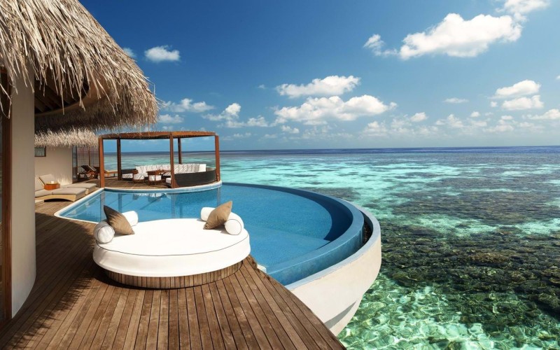 W resort room view of Maldives Sea