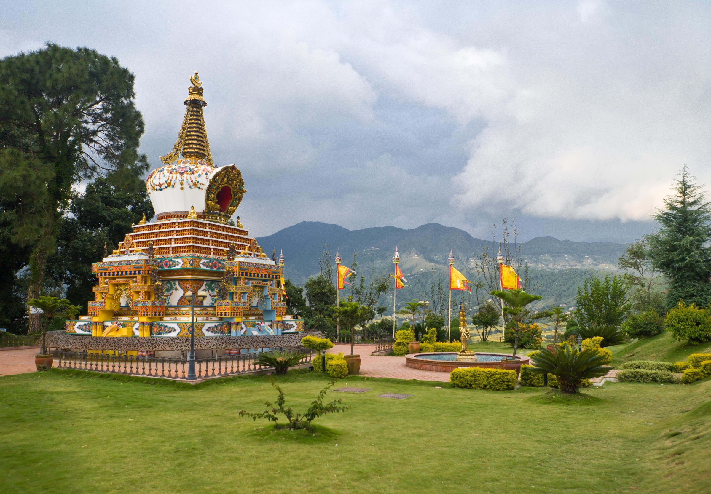 Kopan Monastery with a Buddhist Monk