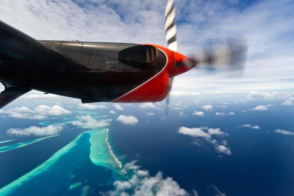 Seaplane flights in the Maldives