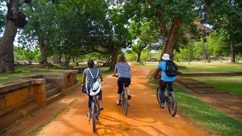 Cycling through the ruins of Anuradhapura