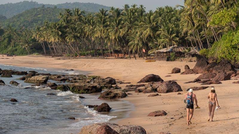 The beaches of Goa and Kerala